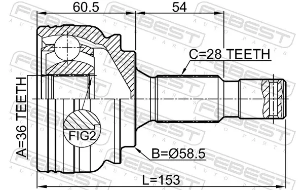 Junta homocinetica Opel Vivaro C