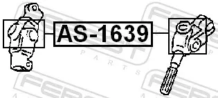 Articulación, columna de dirección Acura MDX 2 YD2