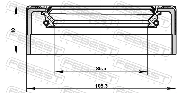 Anillo retén, cubo de rueda delantero exterior Mercedes G (W463)
