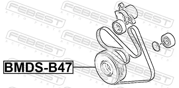 Polea de cigüeñal BMDSB47 Febest