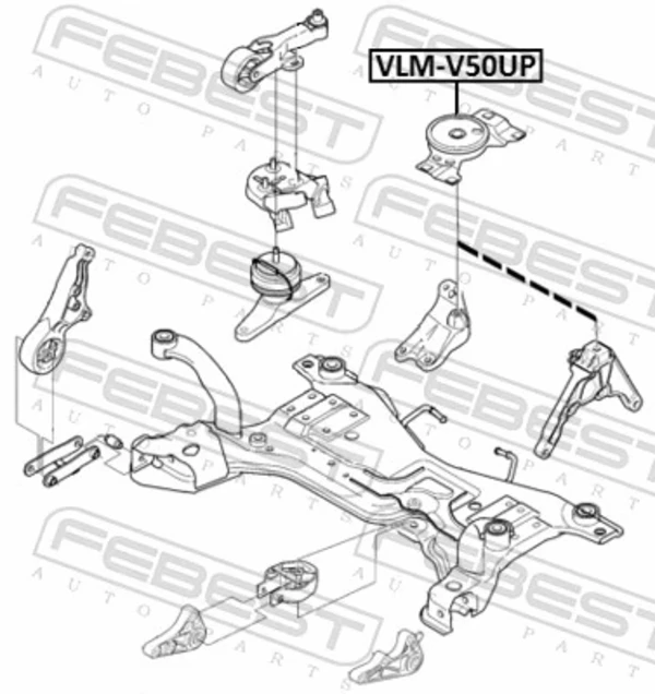 Soporte motor izquierdo Ford Focus 2 (DB, FCH, DH)