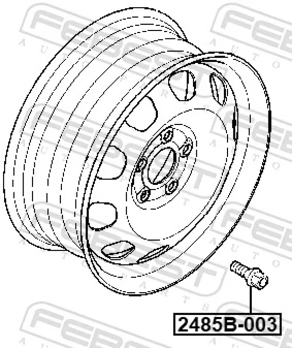 Tornillo de rueda Renault LOGAN 1 (LS)