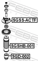 Soporte del amortiguador delantero SGSSACTF Febest