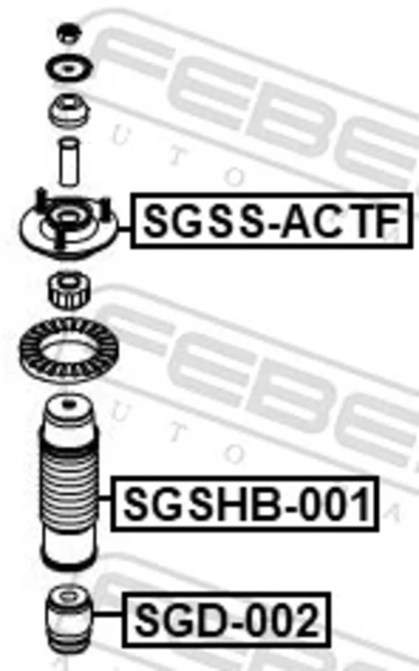 Soporte amortiguador delantero para SsangYong Rexton 2 (RJN)