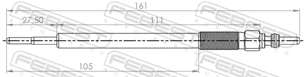 Bujía de precalentamiento 04642002 Febest
