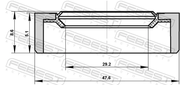 Anillo Reten De salida Caja De Transferencia Volvo V50 (MW)