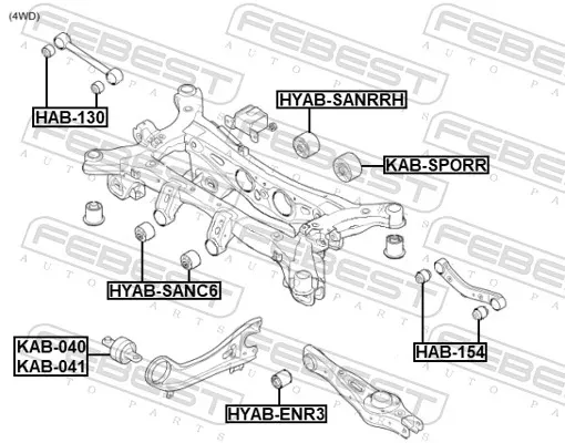 Silentblock trasero KIA Sorento III