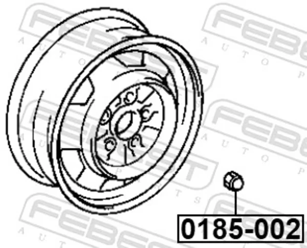 Tuerca de rueda Toyota Sienna (L2)