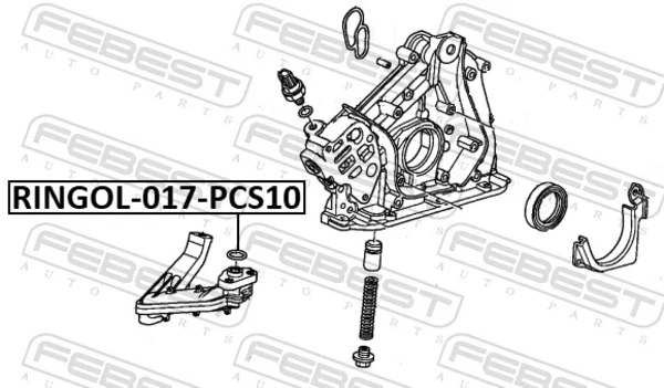 Junta, adaptador de filtro de aceite Toyota Auris UKP (E15)