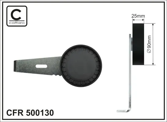 Polea tensora correa poli V 500130 Caffaro