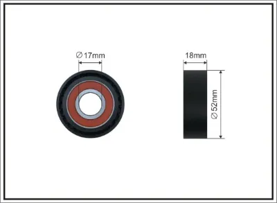 Rodillo tensor de la correa de transmisión CAFFARO 0400