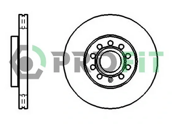 Juego de reparación de frenos delanteros 50101218 Profit