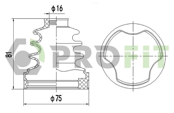 Fuelle, árbol de transmisión delantero interior Ford Fiesta 5 (JH, JD)