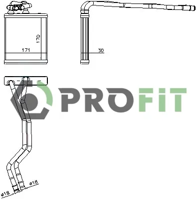 Radiador calefacción Ford Fiesta Mk6