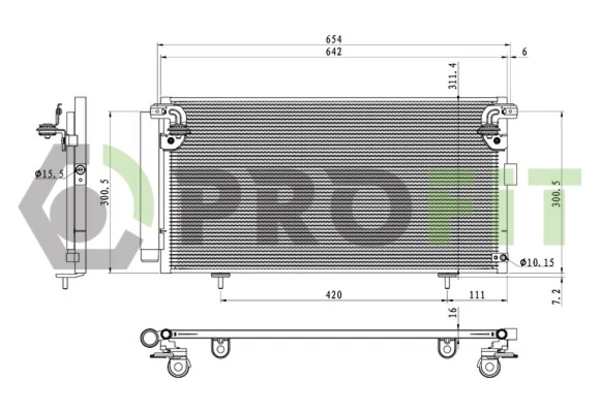 Condensador aire acondicionado Subaru Outback (BP)