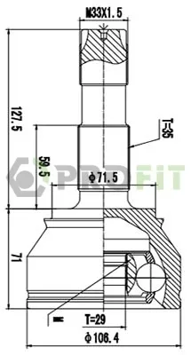 Junta homocinética exterior delantera Fiat Ducato III furgoneta (250) (2006 - 2025) precio, desde