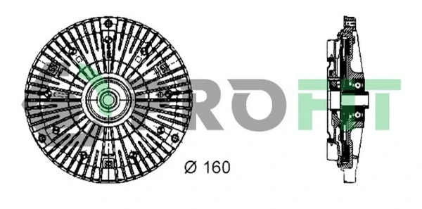 Embrague, ventilador del radiador Mercedes Sprinter 3-T (903)