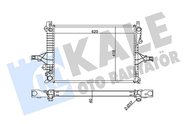 Radiador 367200 Kale