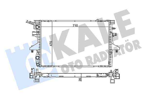 354100 Kale radiador refrigeración del motor