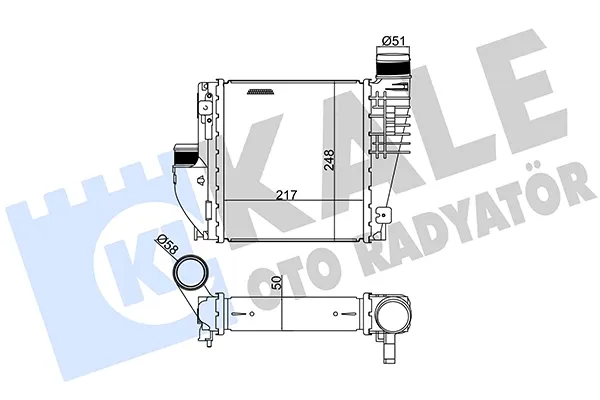 Intercooler 342815 Kale