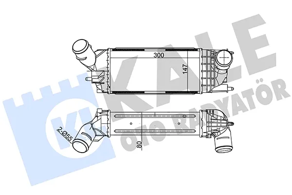Intercooler 343900 Kale