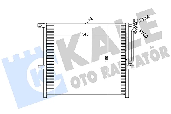 Condensador aire acondicionado 384800 Kale