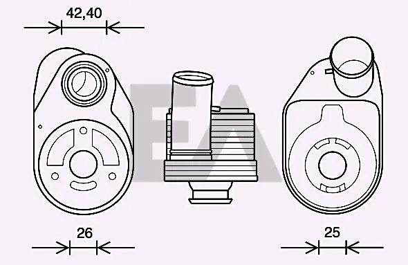 Radiador de aceite debajo del filtro 37G30001 Eaclima