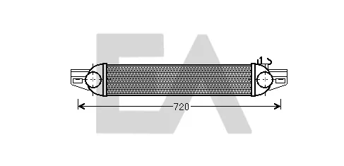 Intercooler 36A25028 Eaclima