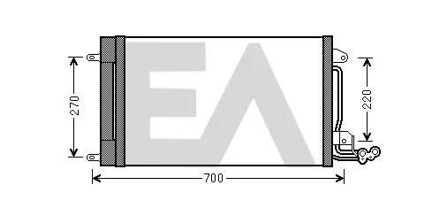 Condensador aire acondicionado 30C67002 Eaclima