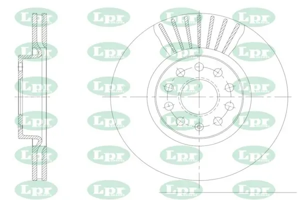 Disco de freno A1004V LPR