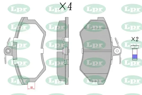 Pastillas de freno 05P600 LPR