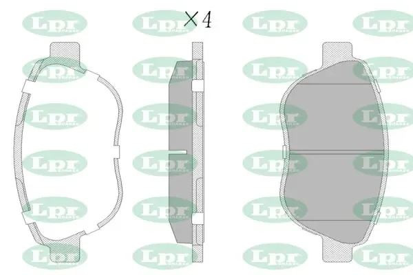 Pastillas de freno 05P1192 LPR