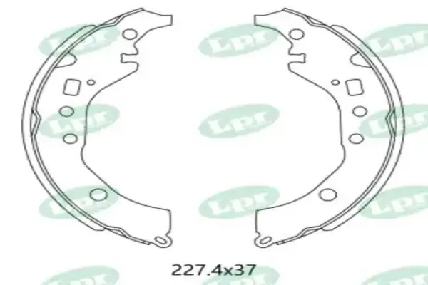 Zapatas de freno 01044 LPR