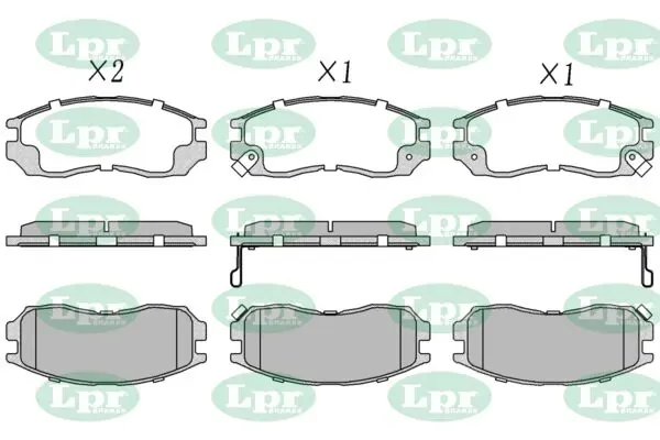 Pastillas de freno delanteras 05P1012 LPR
