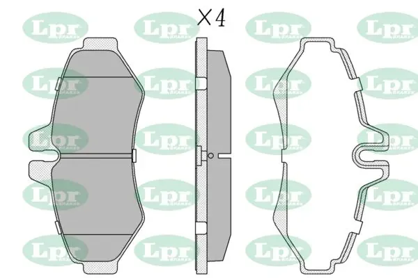 Pastillas de freno traseras 05P956 LPR