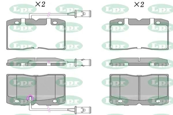 Pastillas de freno 05P425 LPR
