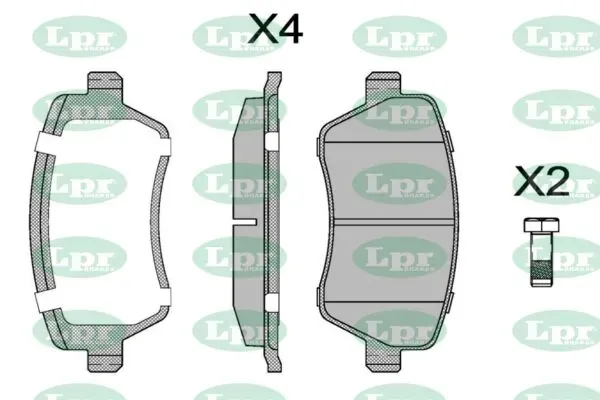 Pastillas de freno 05P867 LPR