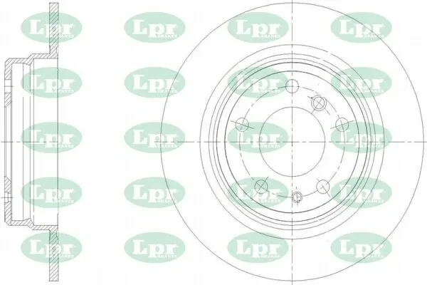 B2241P LPR disco de freno trasero