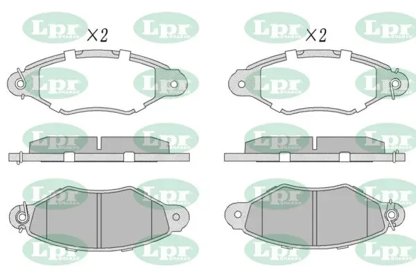 Pastillas de freno 05P662 LPR
