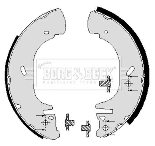 5027771 Ford zapatas de frenos de tambor traseras