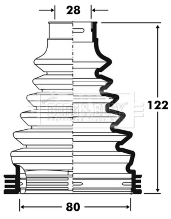 Fuelle, árbol de transmisión delantero interior Alfa Romeo 159 (939)