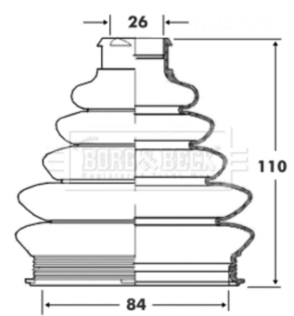 Fuelle, árbol de transmisión delantero exterior Citroen Jumpy 2 