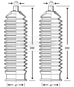 Fuelle de dirección Ford Fiesta Mk1
