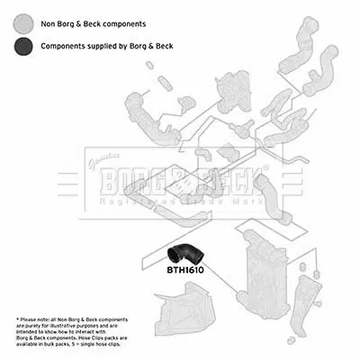 Tubo intercooler BTH1610 Borg&beck