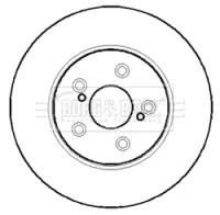  Disco de freno delantero Toyota Celica 