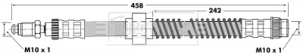 Latiguillo de freno delantero Peugeot 205 2 (20A, C)