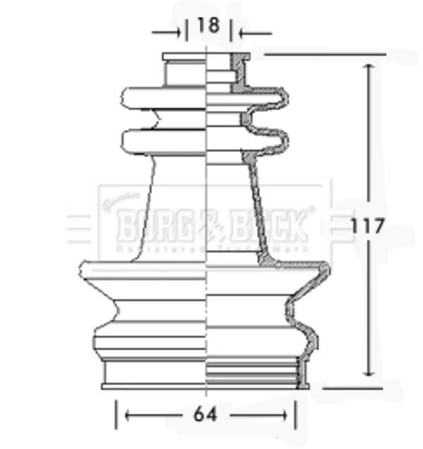 Fuelle, árbol de transmisión delantero interior Ford Sierra (GBG, GB4)