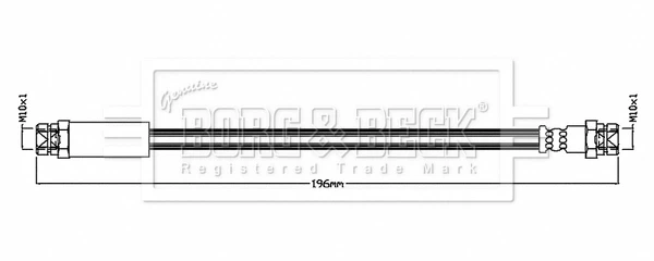 Tubo flexible de frenos trasero Audi A1 (GBA)