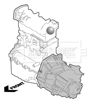 Soporte izquierdo del motor BEM4349 Borg&beck
