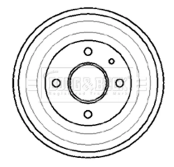 Freno de tambor trasero Ford Taunus (GBTS, GBFS, CBTS)